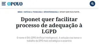 Lancamento DAI DPOnet - O Povo Lancamento DAI DPOnet